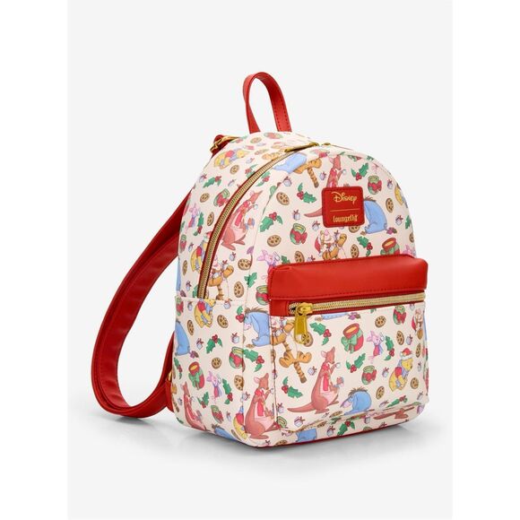 Loungefly Disney Winnie The Pooh Milk & Cookies Holiday Mini Backpack - Picture 3 of 5